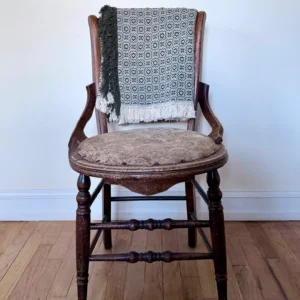 Woven Throw Blanket with Fringe